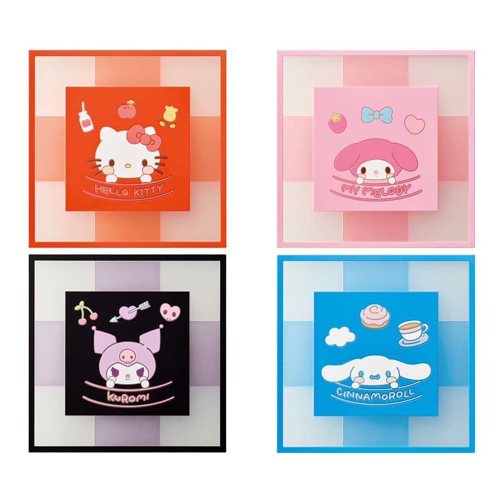 (PO) Sanrio Characters Clear Square Coaster [BOX] Image_2