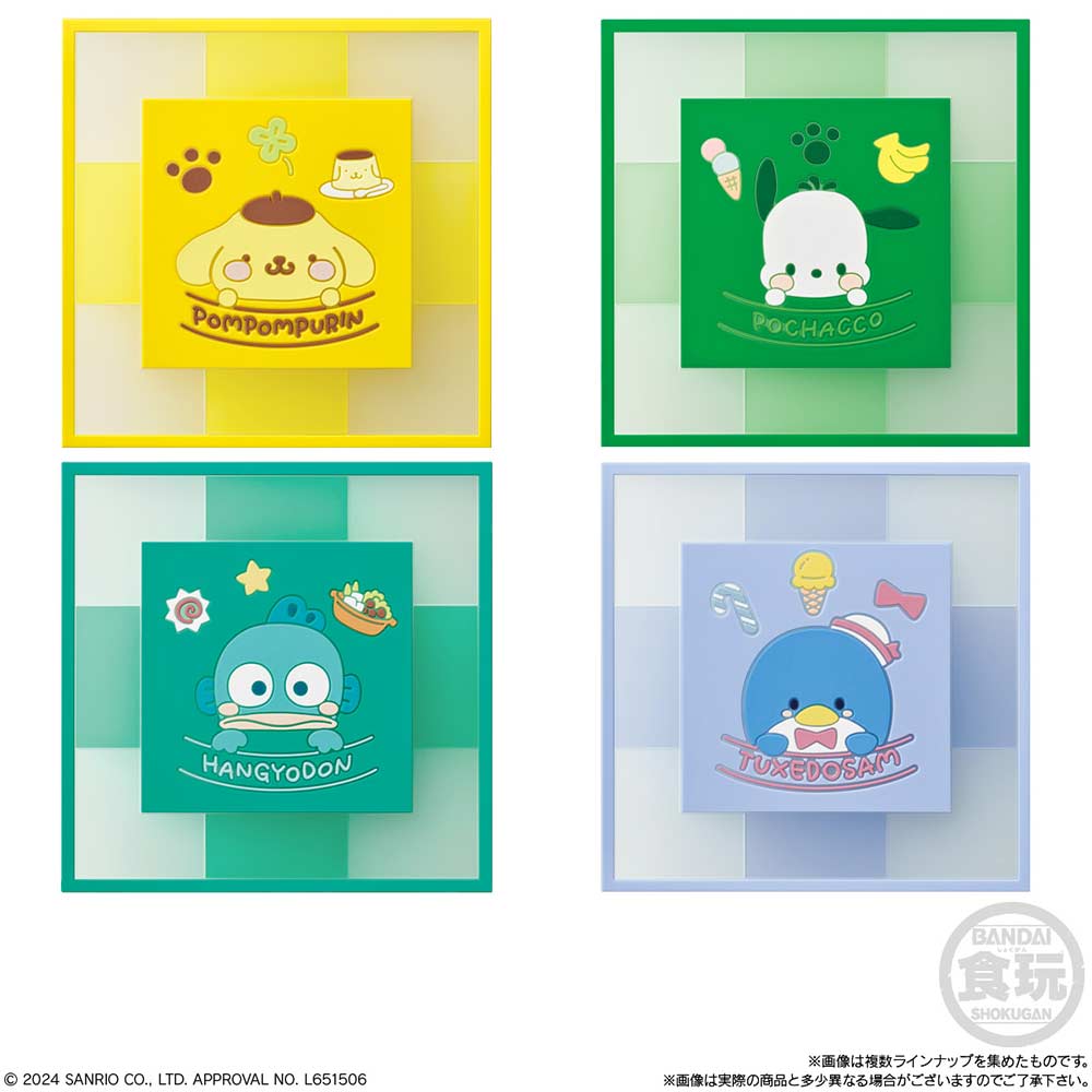 (PO) Sanrio Characters Clear Square Coaster [BOX] Image_3