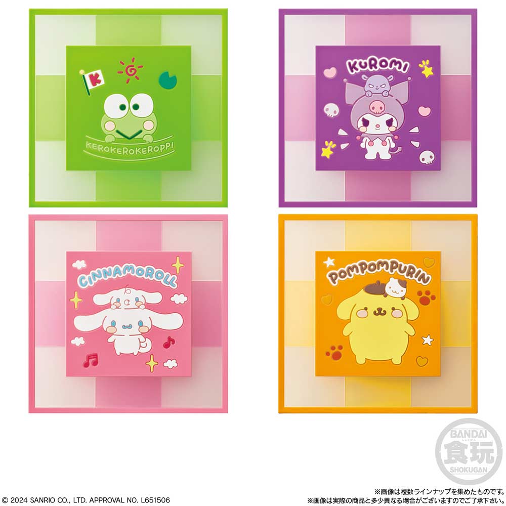 (PO) Sanrio Characters Clear Square Coaster [BOX] Image_4
