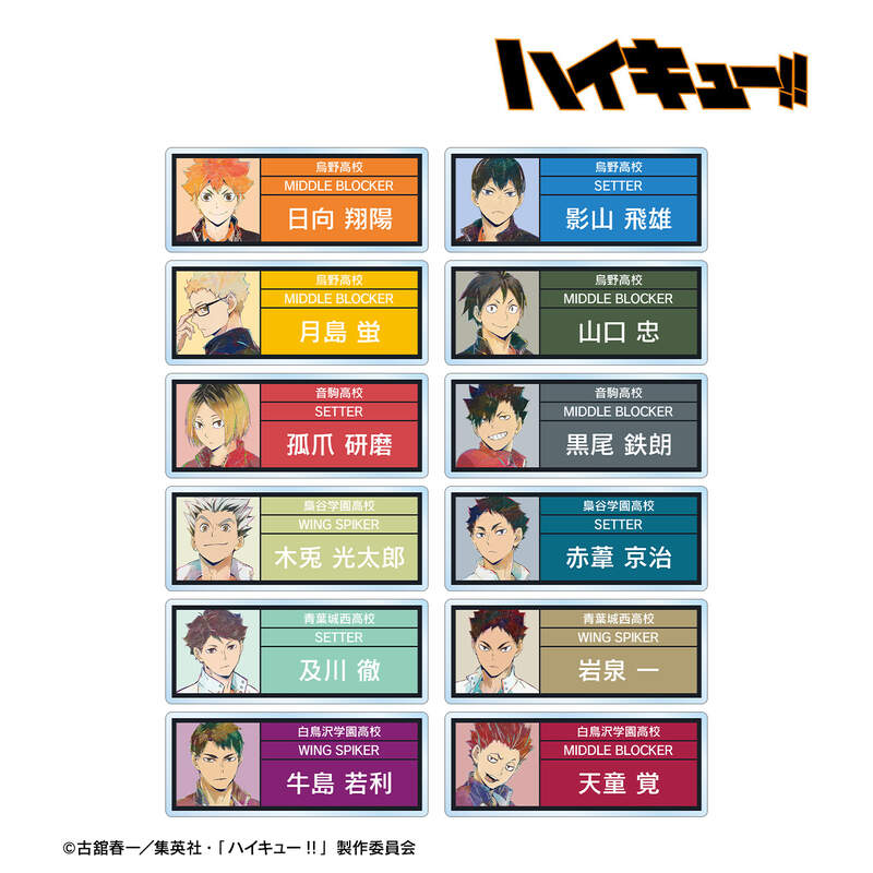 (PO) Haikyu!! Trading Ani-Art Vol. 5 Acrylic Name Plate [BOX] Image_2
