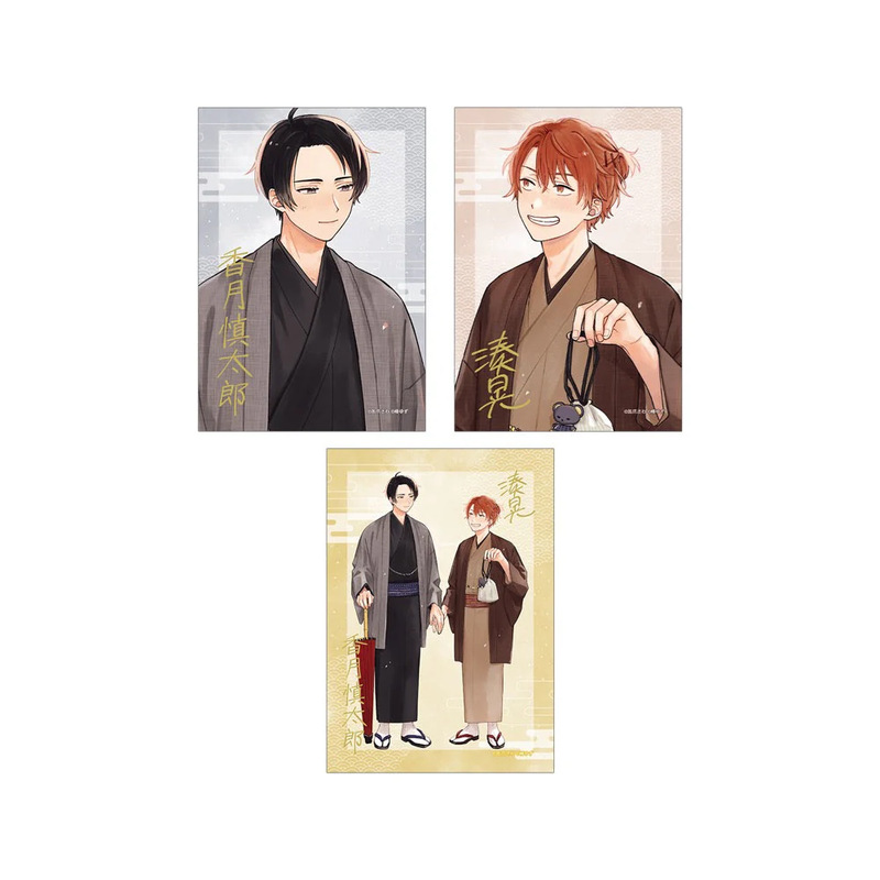 (PO) Minato's Laundromat Sawa Kanzume Original Illustration Kimono Ver. Bromide 3 Set Image_1