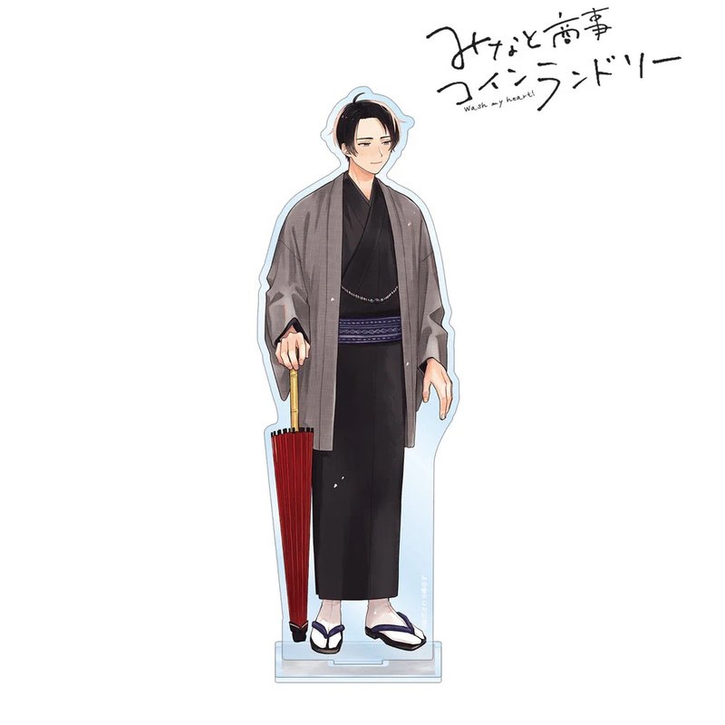 (PO) Minato's Laundromat Sawa Kanzume Original Illustration Katsuki Shintaro Kimono Ver. Big Acrylic Stand Image_2