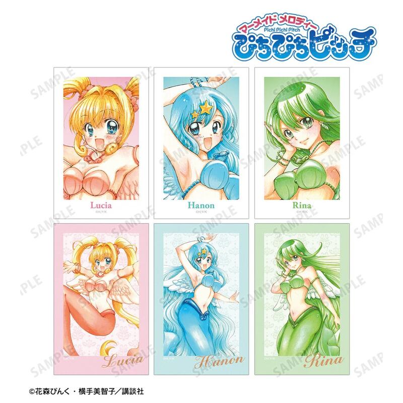 (PO) Mermaid Melody Pichi Pichi Pitch Pink Hanamori Original Illustration Hane wo Matotta Mermaid Ver. Instant Camera Style Illustration Card 6 Set Image_2
