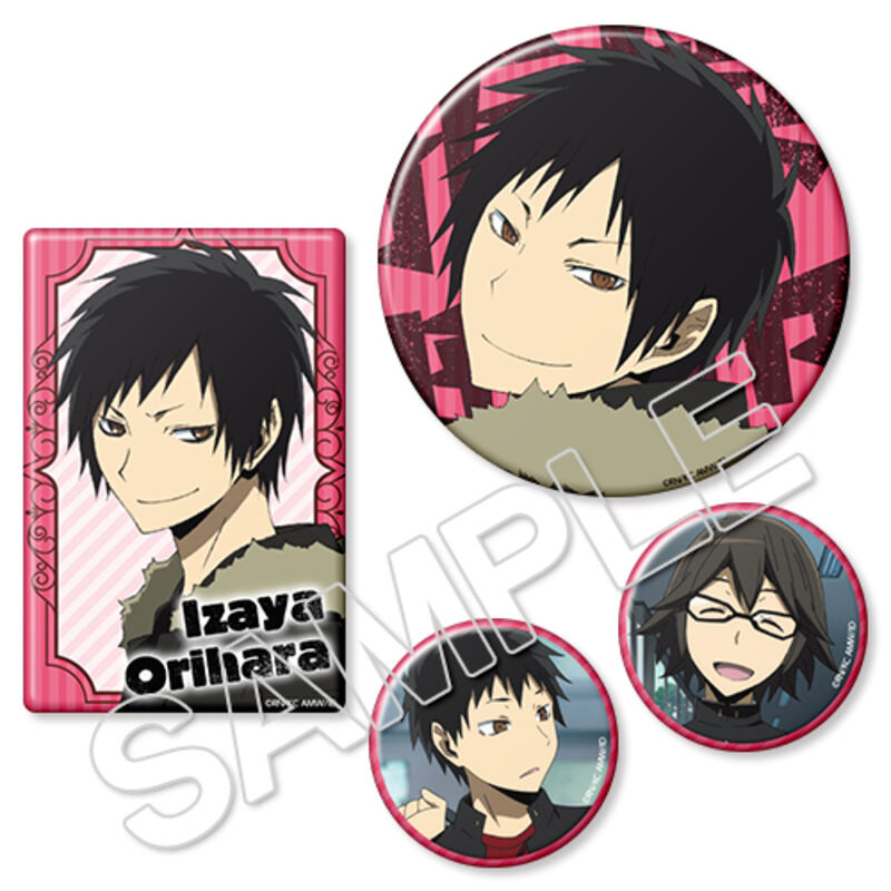(PO) Durarara!!x2 Can Badge Set Orihara Izaya Original 20th Anniversary Reprint Edition Image_1