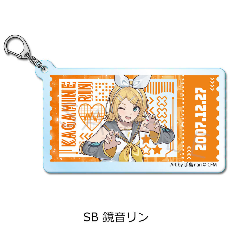 (PO) Hatsune Miku & Piapro Characters Acrylic Key Chain SB Kagamine Rin Image_1