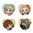 (PO) Delicious in Dungeon Heart Can Badge Set (4 Set) Image_1