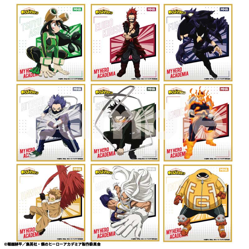 (PO) My Hero Academia Trading Mini Shikishi 6th Season Action Copyright 2 [BOX] Image_1