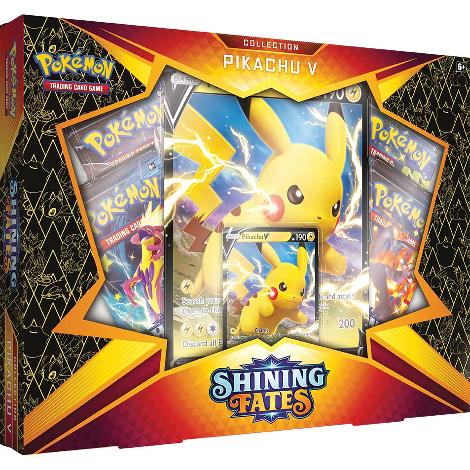 Pokemon TCG: Sword & Shield Shining Fates SWSH 4.5 V Box Pikachu Image_1