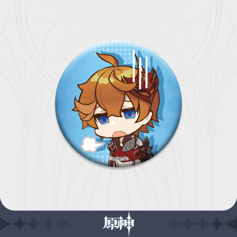 Genshin Impact Chibi Pearlite Large Can Badge Vol. 1 Tartaglia Image_1
