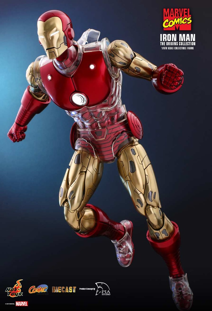 (PO) Comic Masterpiece Series Diecast CMS08D38 - Marvel Comics - Iron Man [The Origins Collection] (Deluxe Version) Image_4