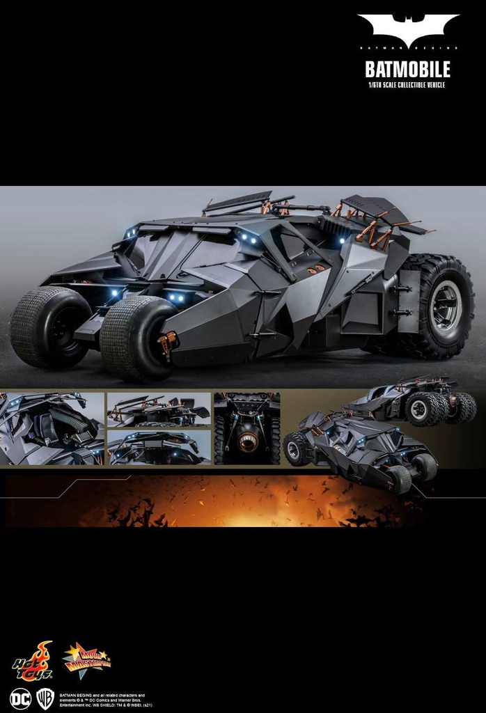 (PO) Movie Masterpiece Series MMS596 - Batman Begins - Batmobile Image_13