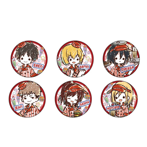 Attack on Titan Can Badge 10 Cafe Ver. (Graff Art Design) [BOX] Image_1