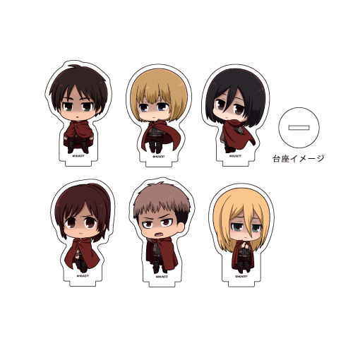 Attack on Titan Acrylic Petit Stand 02 Dark Ver. (Mini Character) [BOX] Image_1