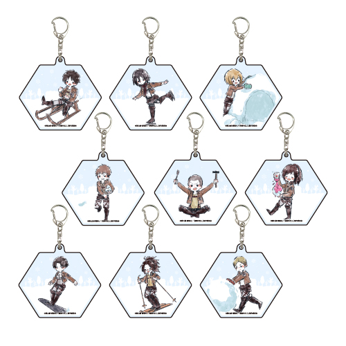 Attack on Titan Acrylic Key Chain 04 Playing with Snow ver. (Graff Art Design) [BOX] Image_1