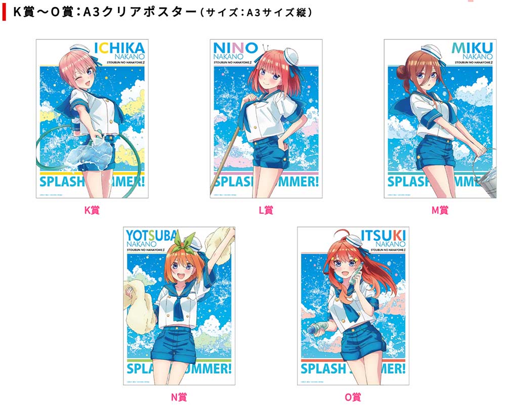 Charatto Kuji - The Quintessential Quintuplets Splash summer Image_5