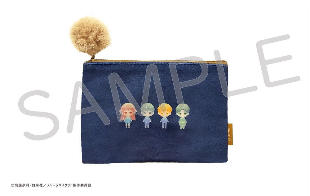 Fruits Basket Pastel Style Flat Pouch Image_3