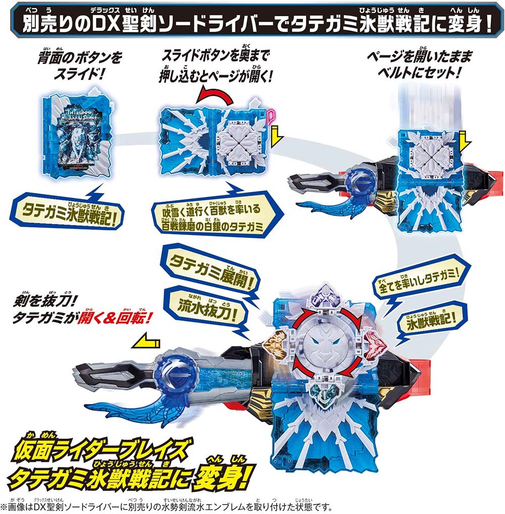 Kamen Rider Saber DX Tategami Hyoujuu Senki Wonder Ride Book Image_6