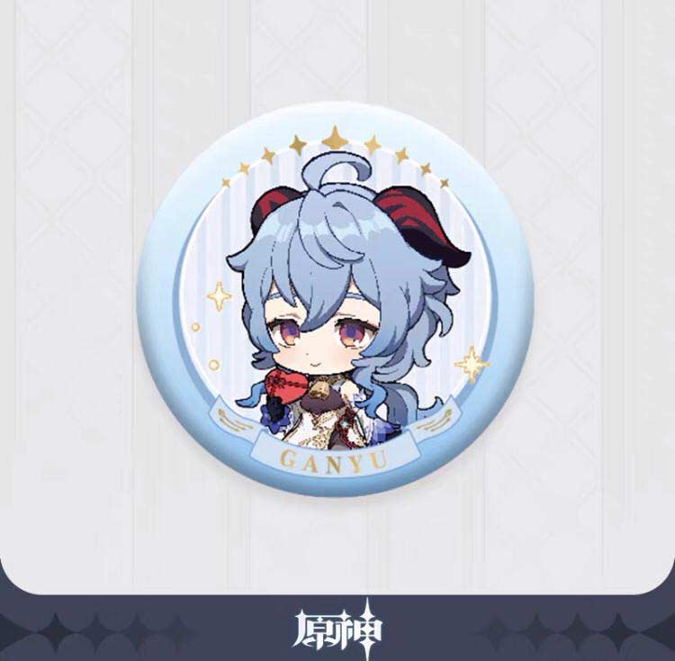 Genshin Impact Chibi Can Badge Special - Ganyu Image_1