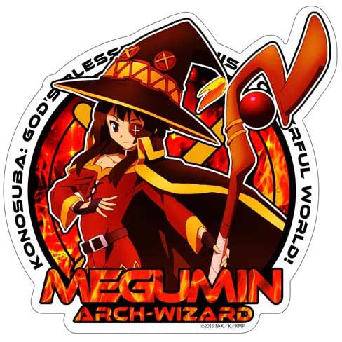 KonoSuba Megumin Waterproof Sticker Image_1