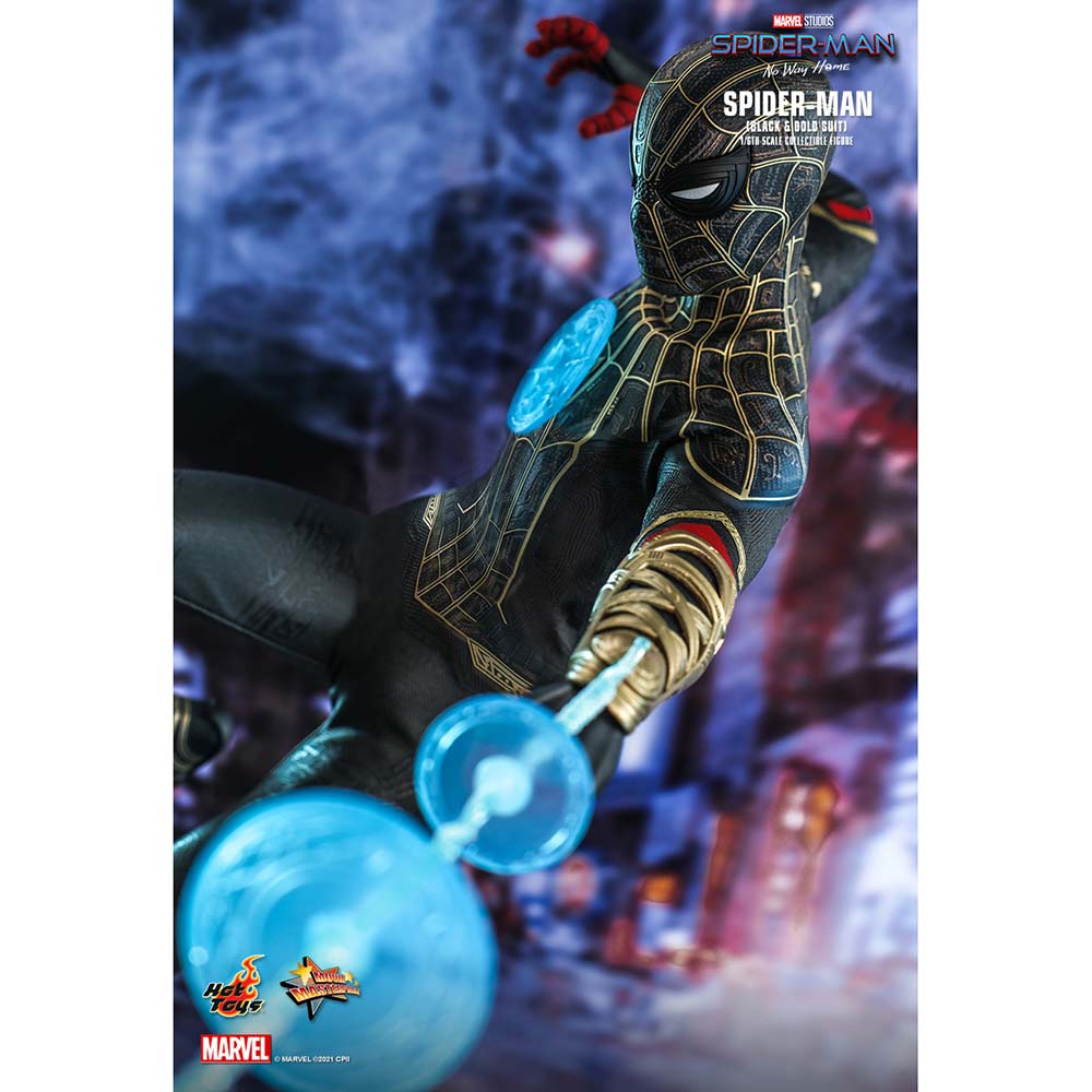 (PO) Movie Masterpiece Series MMS604 - Spider-Man: No Way Home - Spider-Man (Black & Gold Suit) Image_3