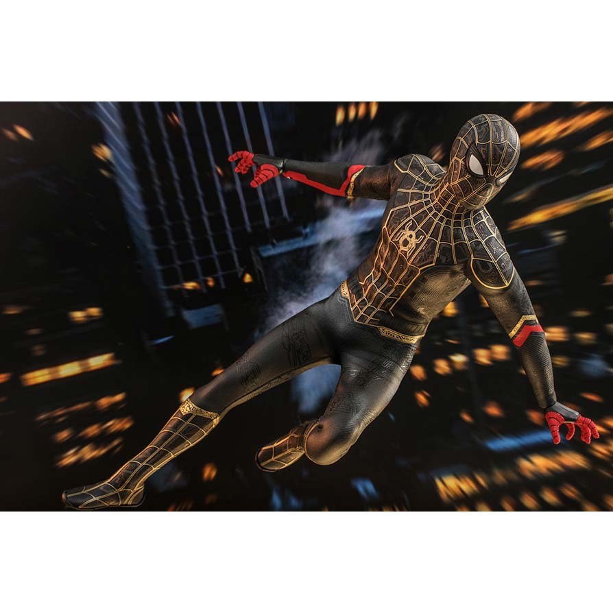 (PO) Movie Masterpiece Series MMS604 - Spider-Man: No Way Home - Spider-Man (Black & Gold Suit) Image_7