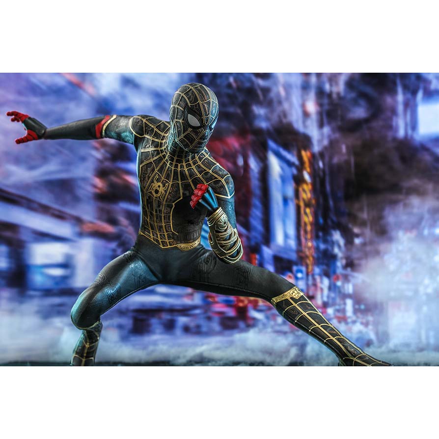 (PO) Movie Masterpiece Series MMS604 - Spider-Man: No Way Home - Spider-Man (Black & Gold Suit) Image_8
