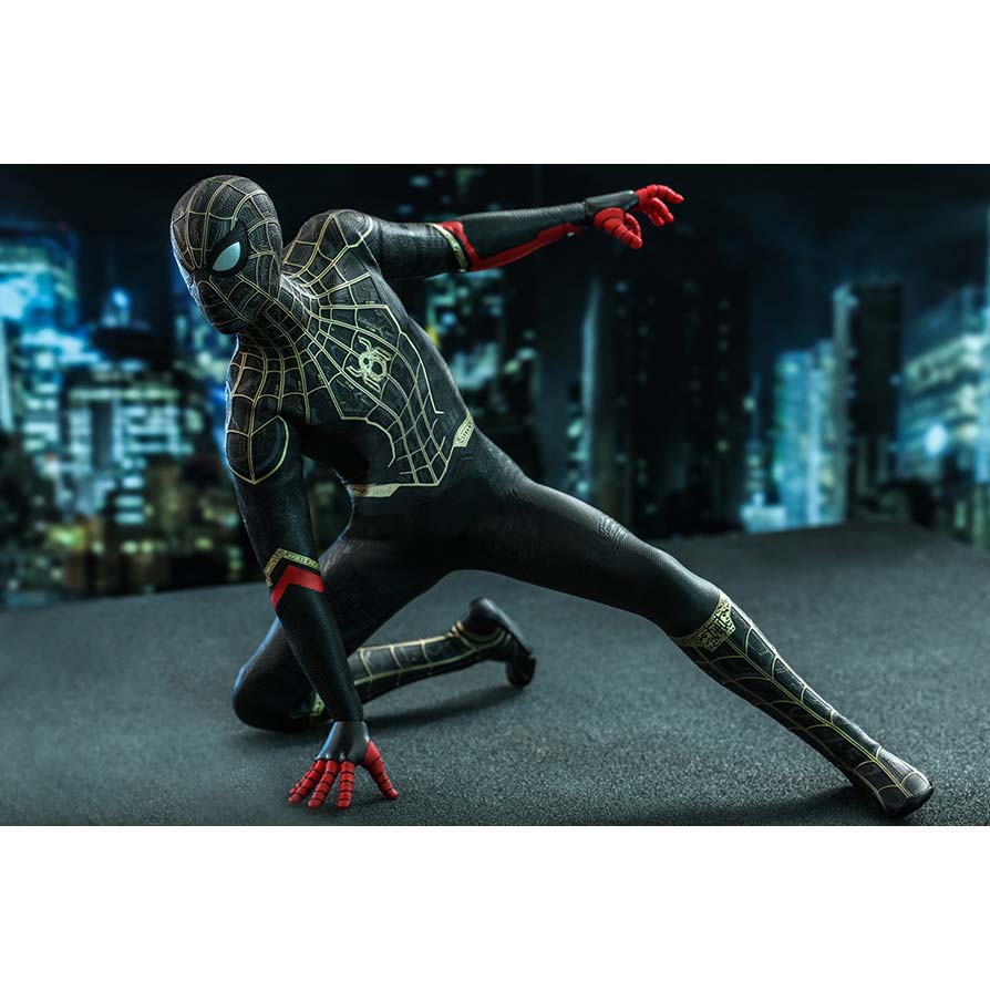(PO) Movie Masterpiece Series MMS604 - Spider-Man: No Way Home - Spider-Man (Black & Gold Suit) Image_12
