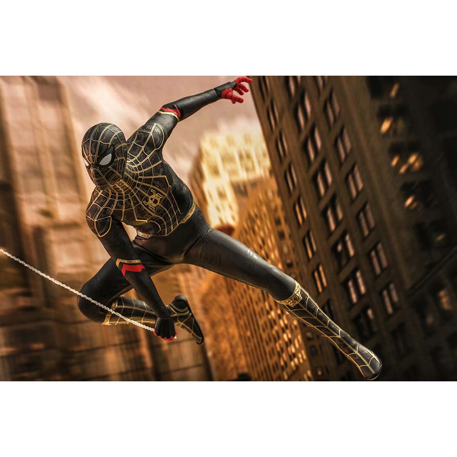 (PO) Movie Masterpiece Series MMS604 - Spider-Man: No Way Home - Spider-Man (Black & Gold Suit) Image_13