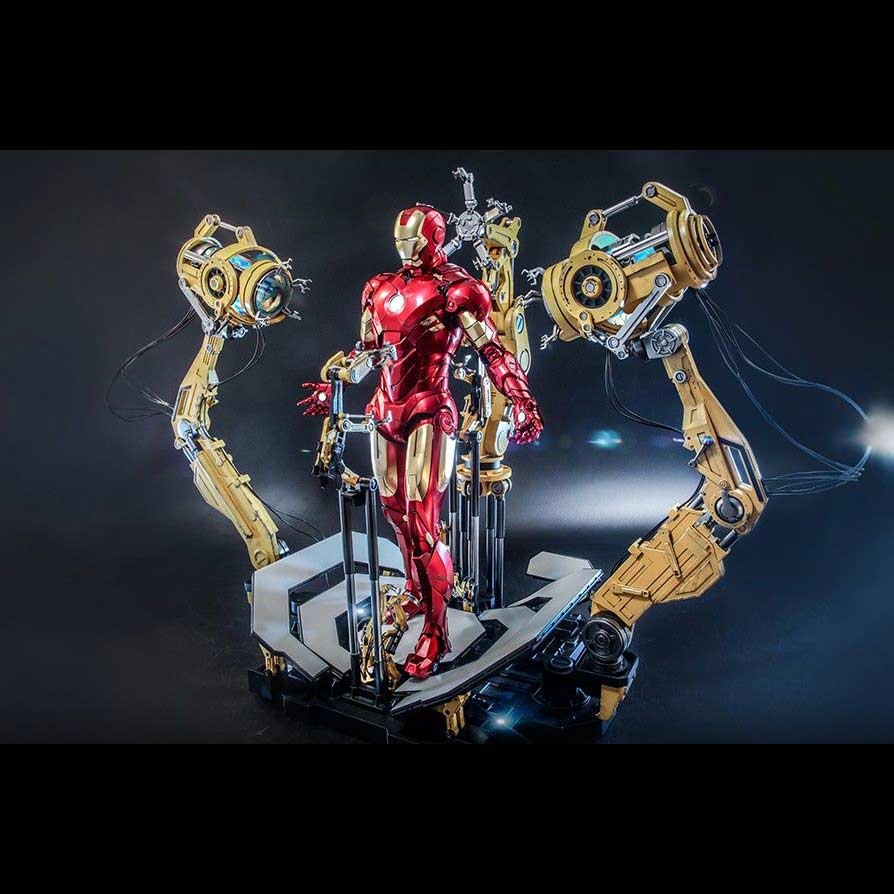 (PO) Quarter Scale QS021 - Iron Man 2 - Iron Man Mark IV with Suit-Up Gantry Image_2