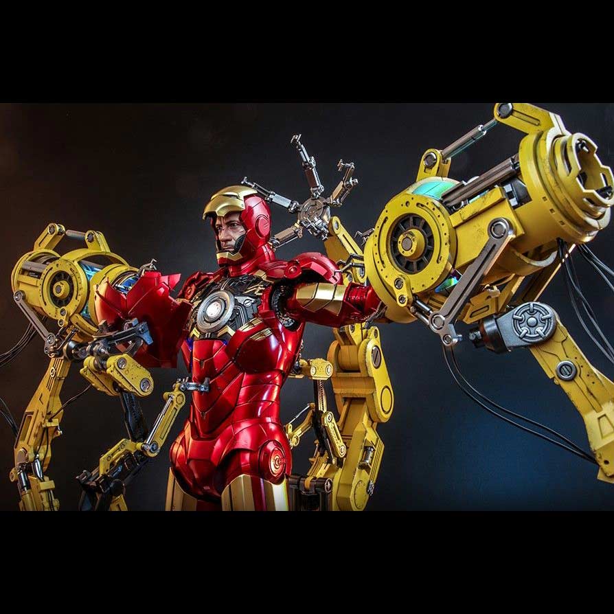 (PO) Quarter Scale QS021 - Iron Man 2 - Iron Man Mark IV with Suit-Up Gantry Image_5