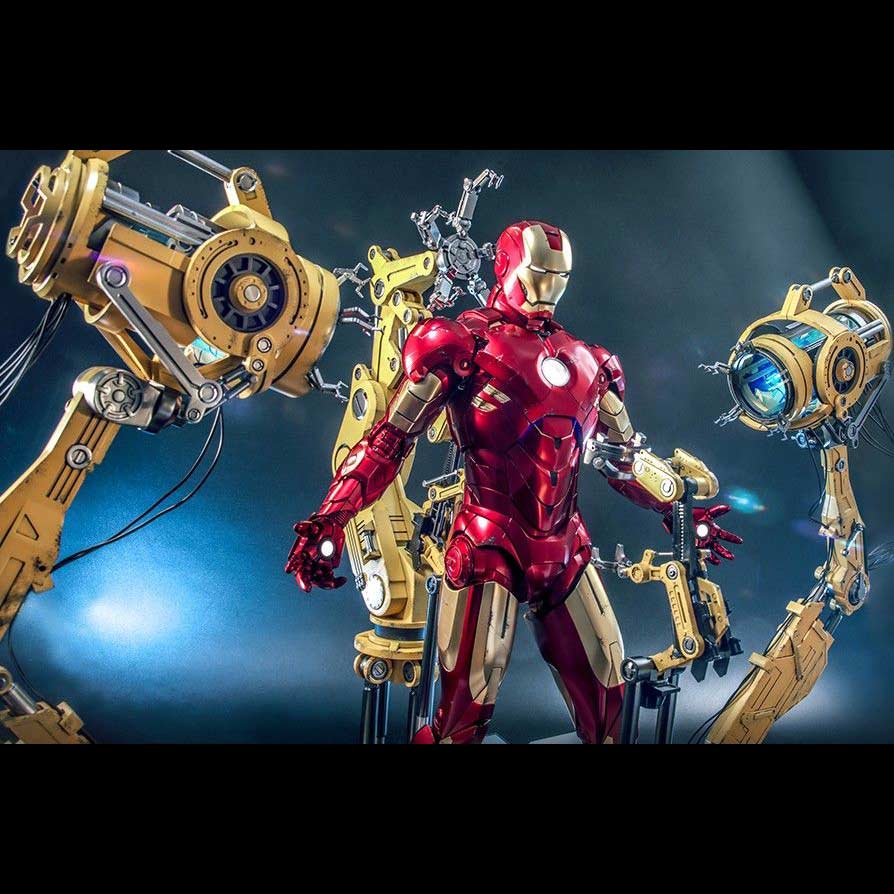 (PO) Quarter Scale QS021 - Iron Man 2 - Iron Man Mark IV with Suit-Up Gantry Image_7