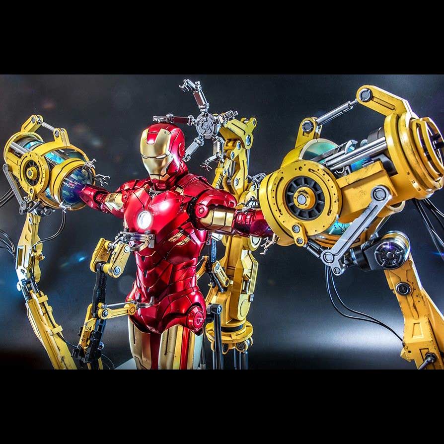 (PO) Quarter Scale QS021 - Iron Man 2 - Iron Man Mark IV with Suit-Up Gantry Image_8