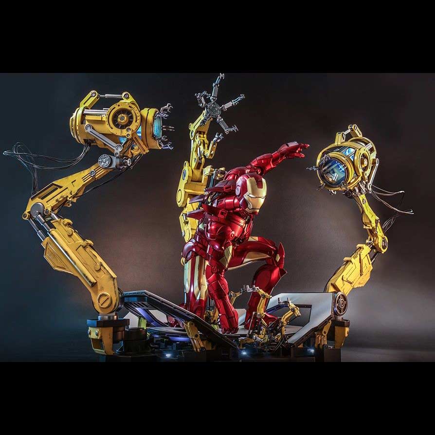 (PO) Quarter Scale QS021 - Iron Man 2 - Iron Man Mark IV with Suit-Up Gantry Image_10
