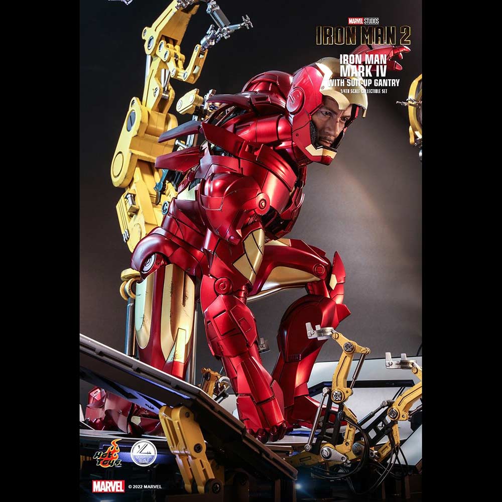 (PO) Quarter Scale QS021 - Iron Man 2 - Iron Man Mark IV with Suit-Up Gantry Image_14