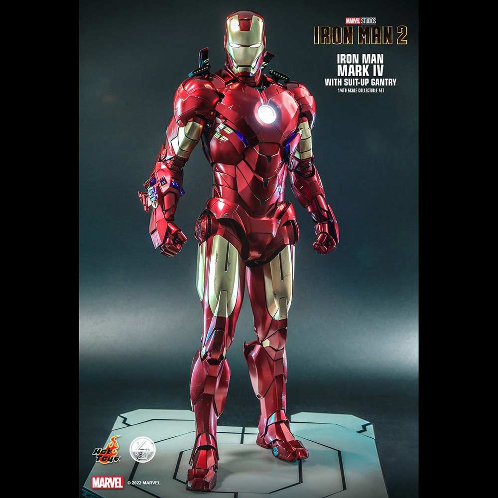 (PO) Quarter Scale QS021 - Iron Man 2 - Iron Man Mark IV with Suit-Up Gantry Image_16