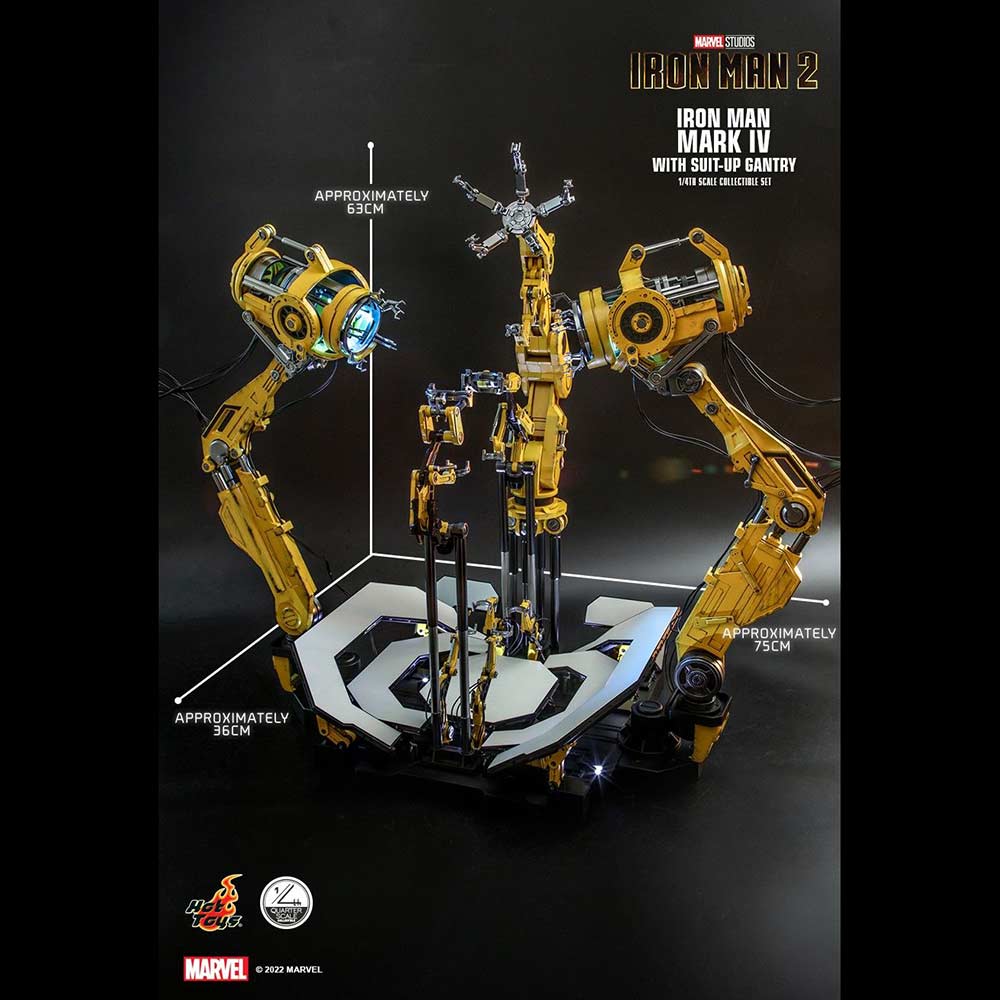 (PO) Quarter Scale QS021 - Iron Man 2 - Iron Man Mark IV with Suit-Up Gantry Image_22