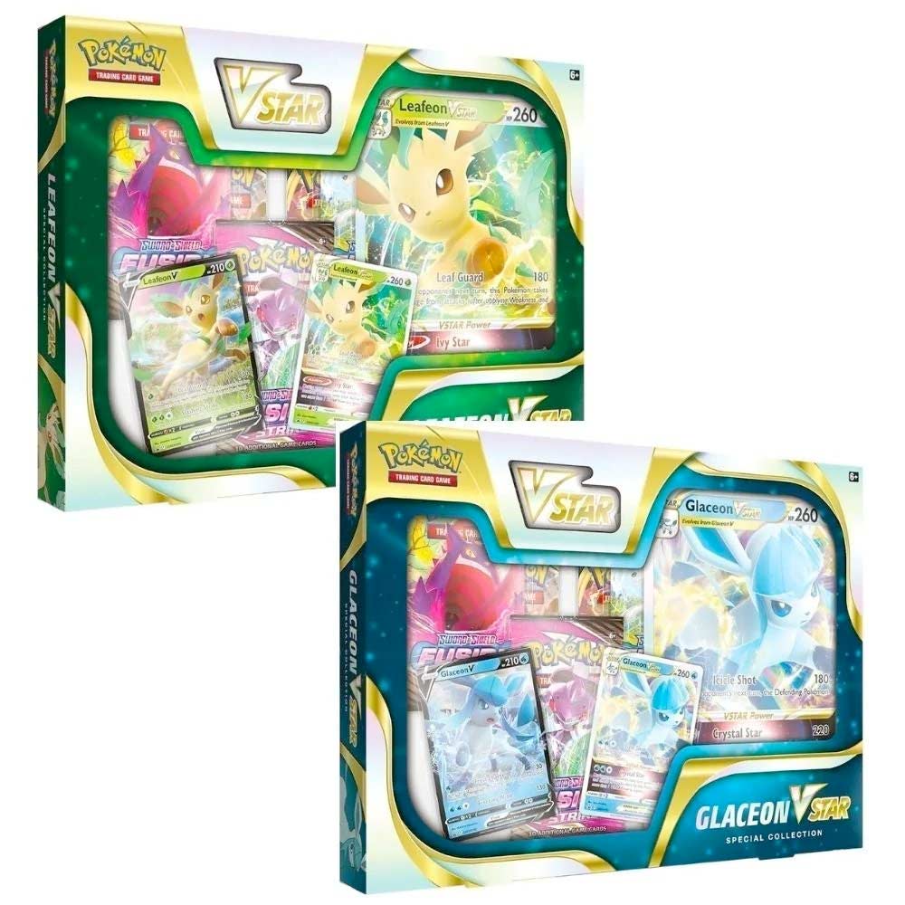 Pokemon TCG Trading Card Game Leafeon VStar / Glaceon VStar Special (2 designs available) Image_1