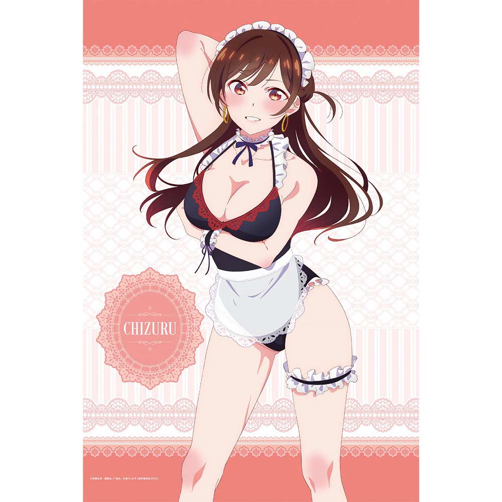 (PO) Rent-A-Girlfriend Original Illustration B2 Tapestry Swimwear Maid Ver. 1 Mizuhara Chizuru Image_1