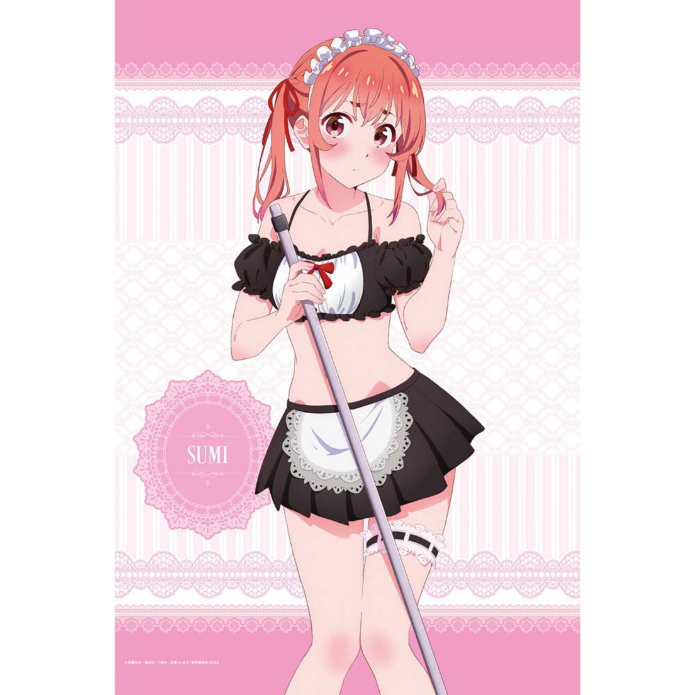 (PO) Rent-A-Girlfriend Original Illustration B2 Tapestry Swimwear Maid Ver. 4 Sakurasawa Sumi Image_1