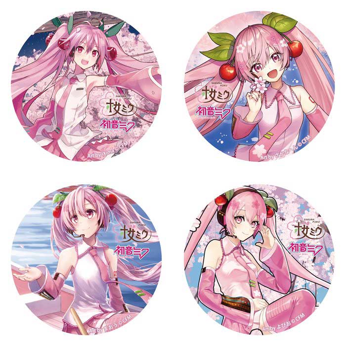 (PO) Hirosaki Sakura Festival 2022 x Sakura Miku Holographic Tradable Pin Badges Image_1