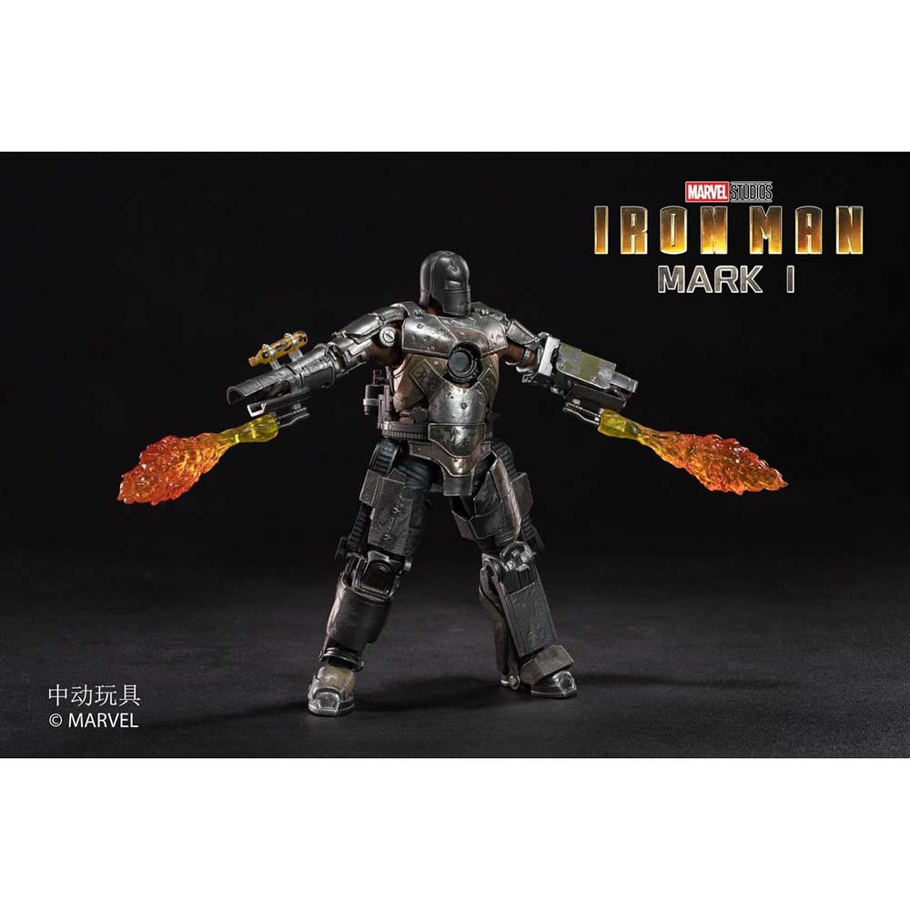 ZD Toys Iron Man Mark I with Hall of Armor (Blue Light version) Image_8