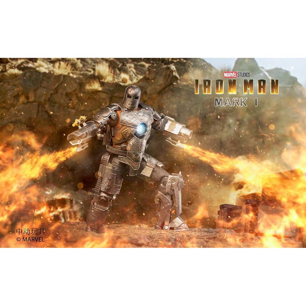 ZD Toys Iron Man Mark I with Hall of Armor (Blue Light version) Image_19