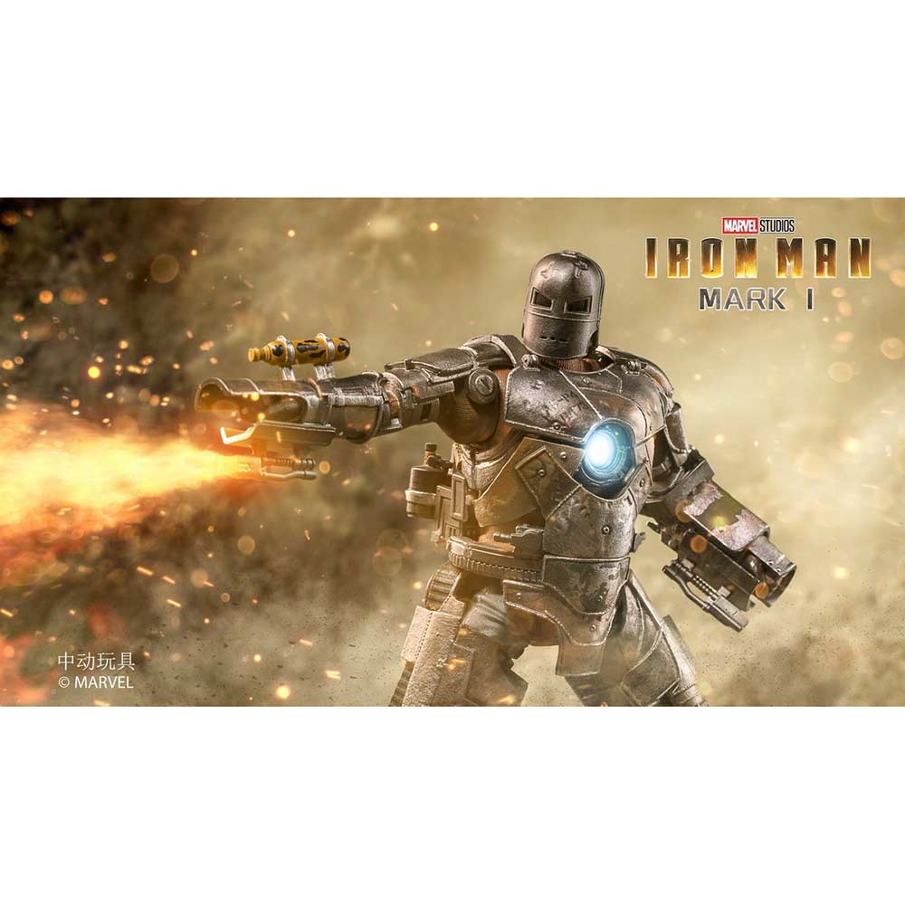 ZD Toys Iron Man Mark I with Hall of Armor (Blue Light version) Image_21