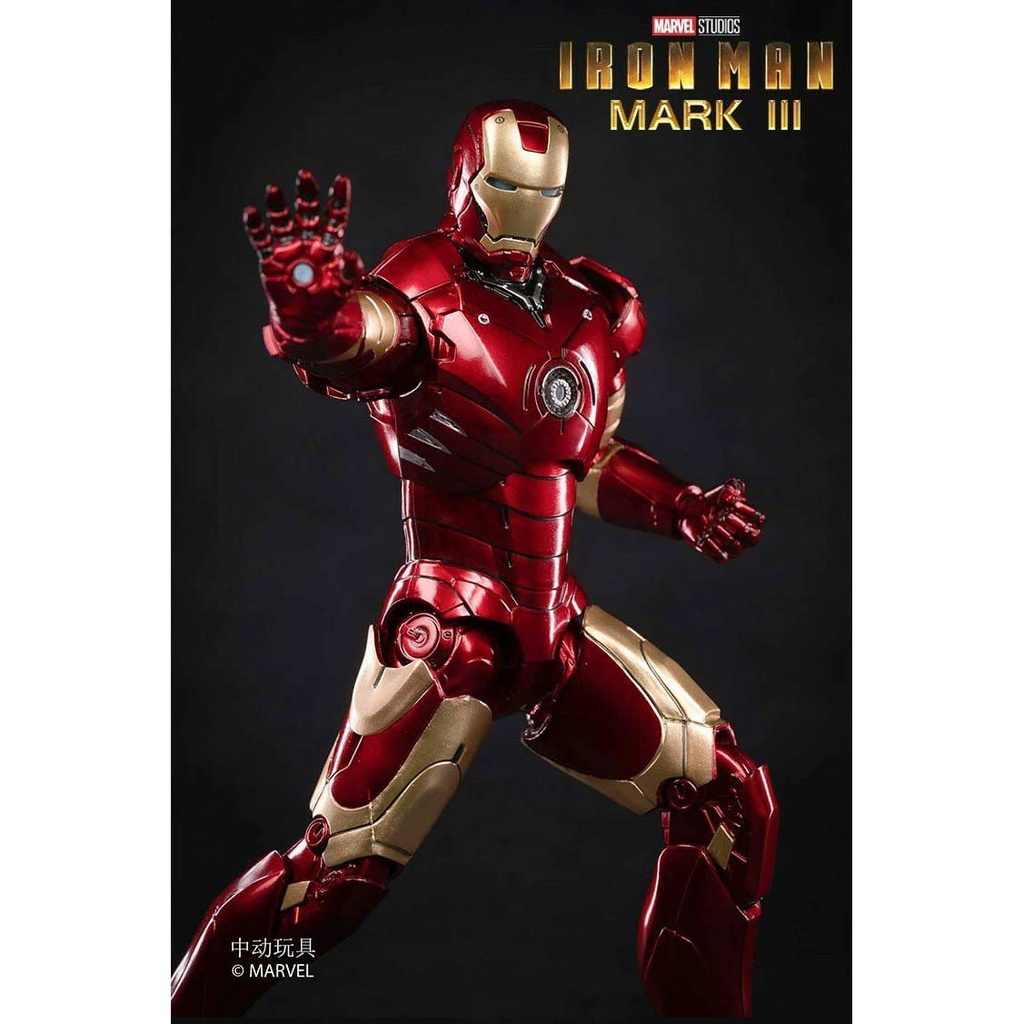 ZD Toys Iron Man Mark III with Hall of Armor (Blue Light version) Image_4