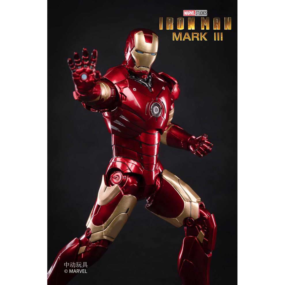 ZD Toys Iron Man Mark III with Hall of Armor (Blue Light version) Image_10