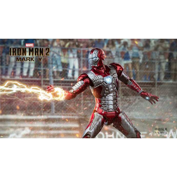 ZD Toys Iron Man Mark V with Hall of Armor (Blue Light version) Image_8