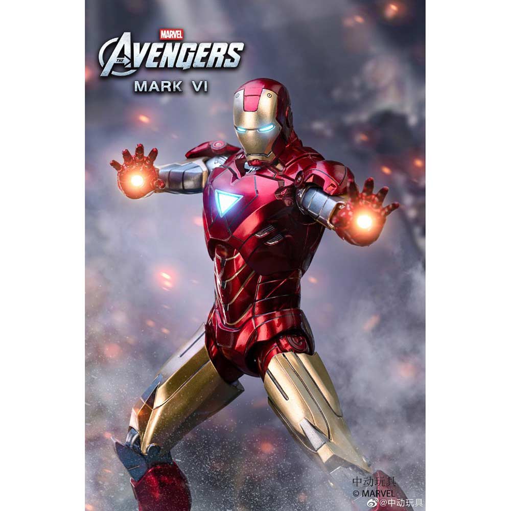 ZD Toys Iron Man Mark VI with Hall of Armor (Blue Light version) Image_4
