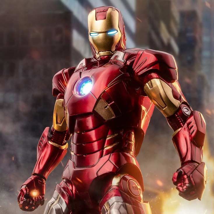 ZD Toys Iron Man Mark VII with Hall of Armor (Blue Light version) Image_1