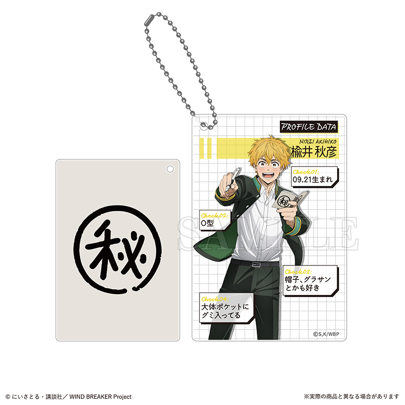 Wind Breaker Trading Profile Card Key Chain [BOX] Image_10