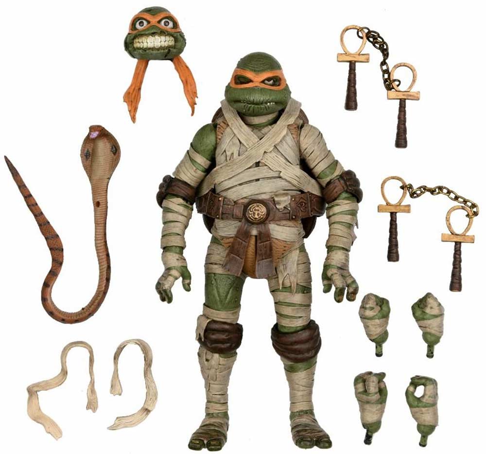 Teenage Mutant Ninja Turtle X Neca Monster Universe - Ultimate Michelangelo as The Mummy Image_3